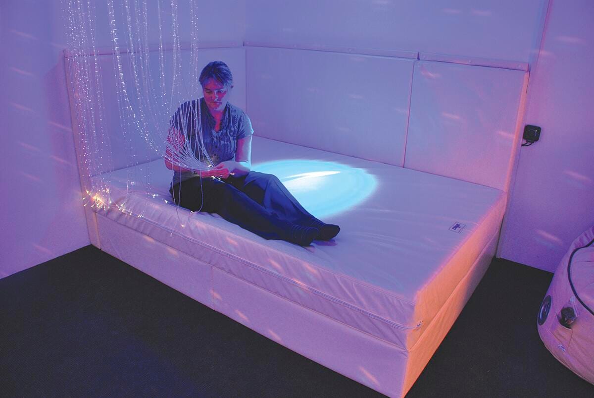 Snoezelen Vibroacoustic Waterbed, Single, Dark Blue 2132681